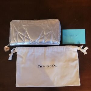 Tiffany & Co. Metallic Silver Wallet